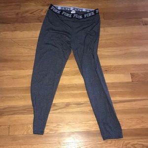 large Gray PINK leggings